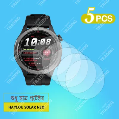 Haylou Solar Neo Smart Watch Screen Protector HD Clear Ultra Thin Glass Full Coverage Scratch and Fingerprint Resistant